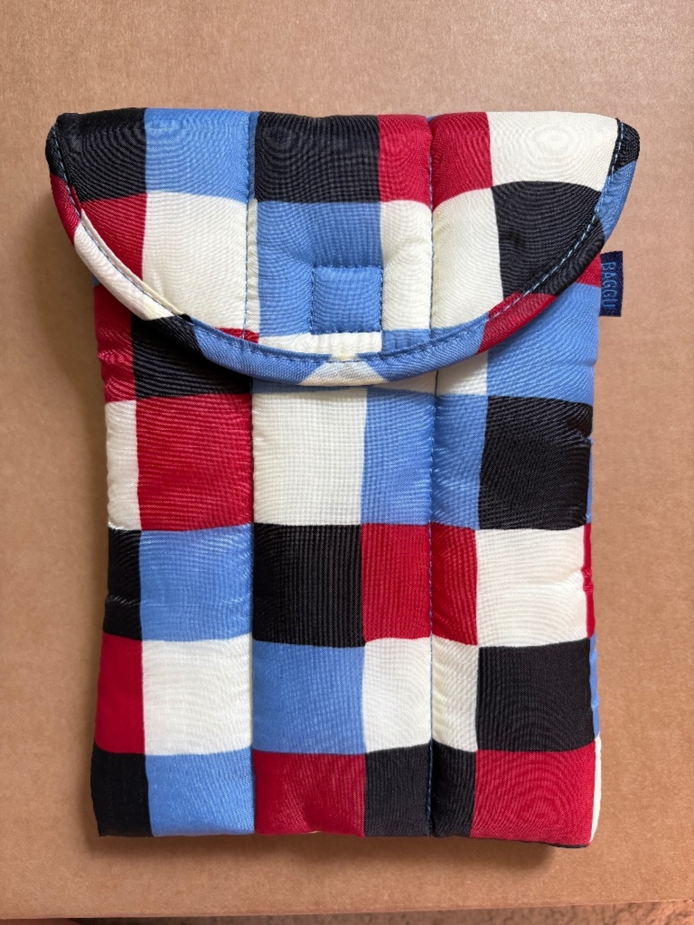 Rare Checkered Baggu Puffy Tablet Sleeve